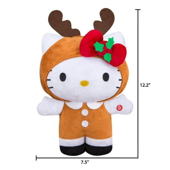 Walking Hello Kitty Christmas Reindeer  Plush Waddler Walker - Picture 15 of 16